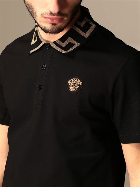 poloshirt versace|versace polo shirts for men.